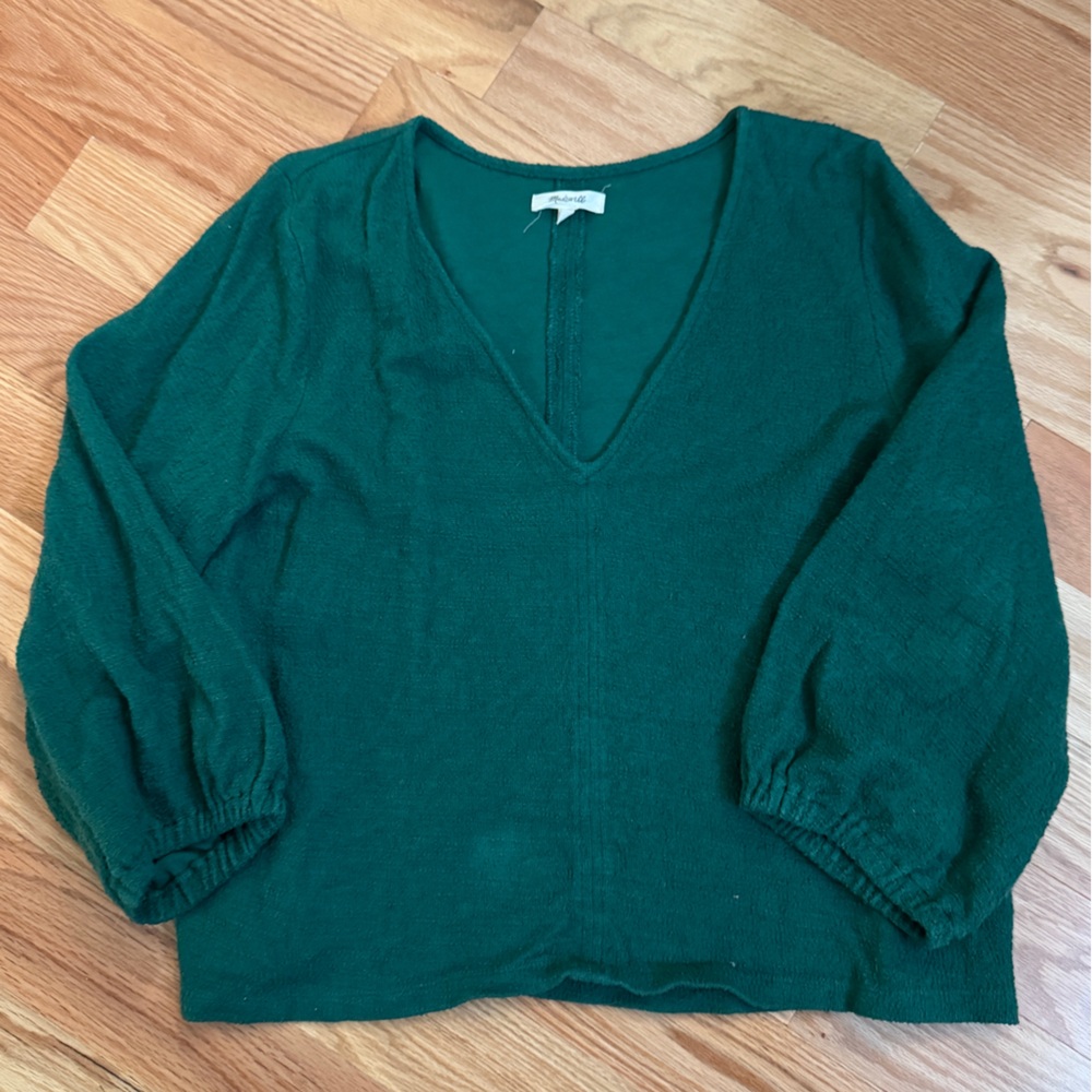 Madewell Forest Green Knit Sweater